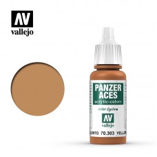 Acrylicos Vallejo - 70303 - 裝甲王牌 Panzer Aces - 淡黃銹色 Yellowish Rust - 17 ml.(NT 110)(6/盒)(停產)