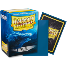 龍盾Dragon Shield 100 - AT-10003- 龍盾卡套標準尺寸(100入)Standard Deck Protector Sleeves - 經典亮光Blue藍色 （NT350)