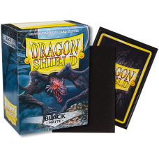 龍盾Dragon Shield 100 - AT-11002- 龍盾卡套標準尺寸(100入)Standard Deck Protector Sleeves - 磨砂Matte Black黑色 (NT350)