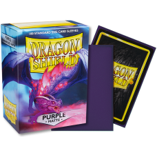 龍盾Dragon Shield 100 - AT-11009- 龍盾卡套標準尺寸(100入)Standard Deck Protector Sleeves - 磨砂Matte Purple紫色 (NT350)