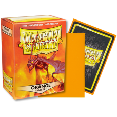 龍盾Dragon Shield 100 - AT-11013 - 龍盾卡套標準尺寸(100入)Standard Deck Protector Sleeves - 磨砂Matte Orange橘色 - AT-11013(NT350)