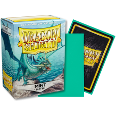 龍盾Dragon Shield 100 - AT-11025- 龍盾卡套標準尺寸(100入)Standard Deck Protector Sleeves - 磨砂Matte Mint薄荷綠（NT350)