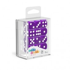 Oakie Doakie Dice - 16mm 不透明系列骰 紫色六面骰（12入） - D6 Dice 16 mm Solid - Purple (12 Dice) - ODD410030（NT 170）