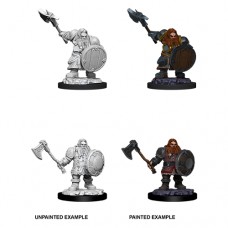 Wizkids - 龍與地下城未上色模型「矮人男性戰士」 - D&D - Nolzur's Marvelous Miniatures - Male Dwarf Fighter - 90004（NT 180）