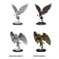 Wizkids - 龍與地下城未上色模型「人面鳥與阿拉科勒鳥人」D&D - Nolzur's Marvelous Miniatures - Harpy & Arakocra - 90026(NT 180)