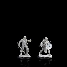 WizKids - 龍與地下城未上色模型「多重職業男性戰士與法師」 - D&D - Nolzur's Marvelous Miniatures - Multiclass Fighter & Wizard Male - 90150（NT 180）