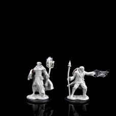 WizKids - 龍與地下城未上色模型「多重職業男性法師與牧師」 - D&D - Nolzur's Marvelous Miniatures - Multiclass Cleric & Wizard Male - 90151（NT 180）