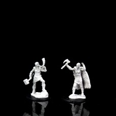 WizKids - 龍與地下城未上色模型「人類女性野蠻人」 - D&D - Nolzur's Marvelous Miniatures - Female Human Barbarian - 90056（NT 180）