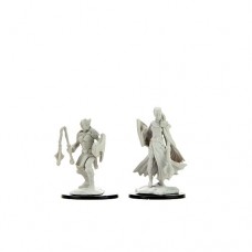 WizKids - 龍與地下城未上色模型 - 「女性夢靈牧師」 - D&D Nolzur's Marvelous Miniatures: Kalashtar Cleric  Female（NT 180）90233