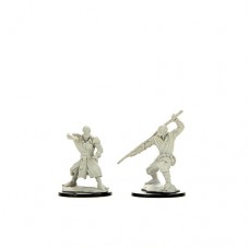 WizKids - 龍與地下城未上色模型 - 「機關人武僧」 - D&D Nolzur's Marvelous Miniatures: Warforged Monk（NT 180）90234 (絕版)