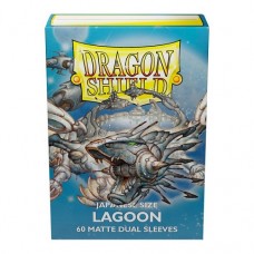 龍盾Dragon Shield 60 - 日規尺寸卡套(60入)Deck Protector Sleeves - 雙層色磨砂Japanese Size Dual Matte - 湖泊藍Lagoon (Saras) - AT-15148 (NT 250)