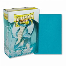 龍盾Dragon Shield 60 - AT-11155- Deck Protector Sleeves - Japanese size龍盾卡套日規尺寸(60入) 磨砂Matte Turquoise綠松色 (NT 220)