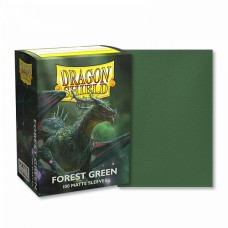 龍盾Dragon Shield 100 - AT-11056 -  龍盾卡套標準尺寸(100入)Standard Deck Protector Sleeves - 磨砂Matte 森林綠 Forest Green (NT350)