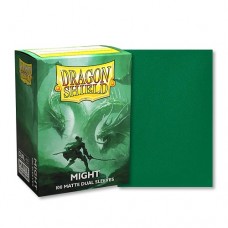 龍盾Dragon Shield 100 - 標準尺寸Standard Deck Protector Sleeves - 雙面色磨砂卡套Dual Matte - 權威綠Might - AT-15058(NT420)