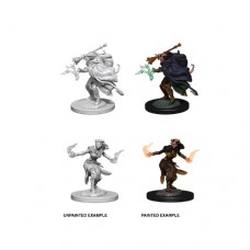 WizKids - 龍與地下城未上色模型 -  「女性提夫林術士」 D&D Nolzur’s Marvelous Miniatures - Female Tiefling Warlock（NT 180）73389