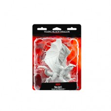 WizKids - 龍與地下城未上色模型 -  「年輕黑龍」 D&D Nolzur’s Marvelous Miniatures - Young Black Dragon（NT 530）73682