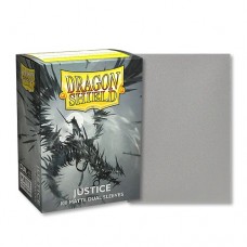 龍盾Dragon Shield 100 - 標準尺寸Standard Deck Protector Sleeves - 雙面磨砂卡套 - 金屬色 - Dual Matte - 正義Justice - AT-15061(NT 420元)