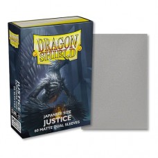 龍盾Dragon Shield 60 - 日規尺寸Japanese Deck Protector Sleeves - 雙面磨砂卡套 - 金屬色 - Dual Matte - 正義Justice - AT-15161(NT 250元)